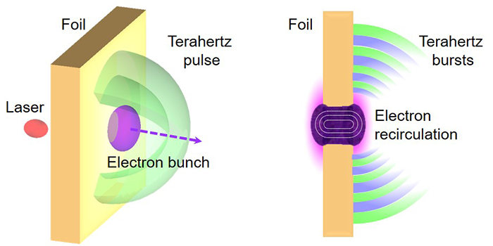 相对论强激光驱动超热电子束飞秒动力学的实时测量